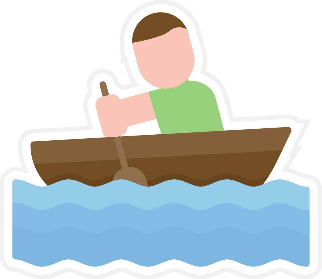 Rowing Vector Icon