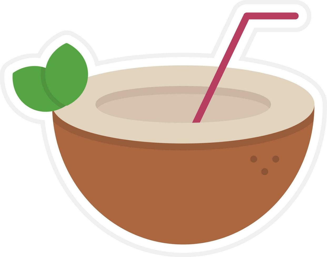 Coconut Drink Vector Icon