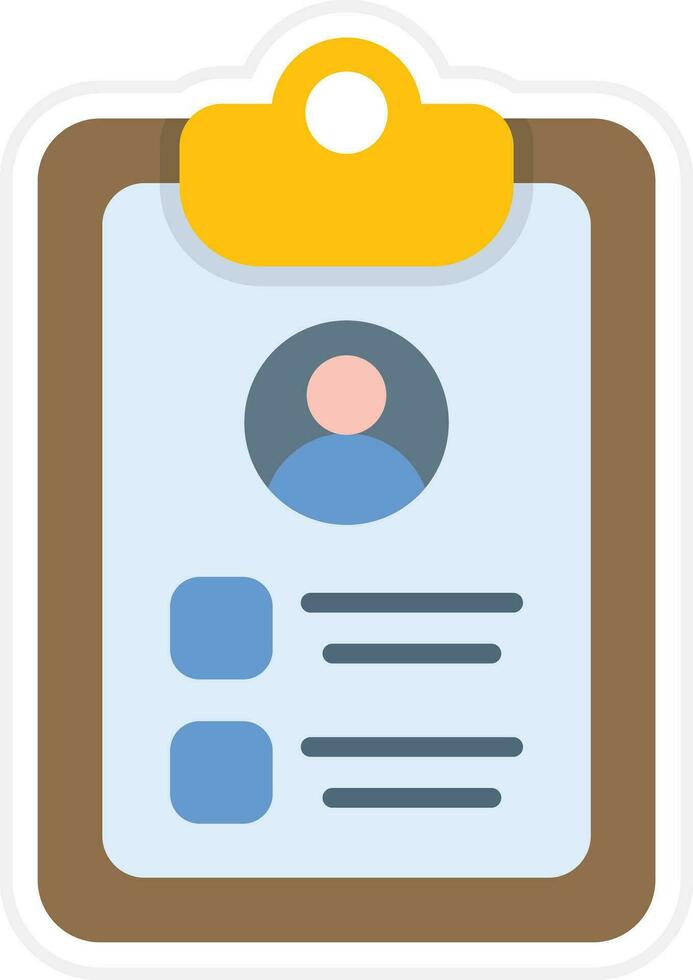 Patient Pofile Vector Icon