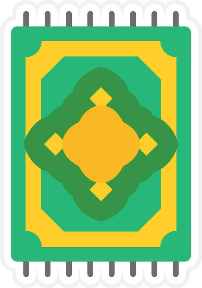 Prayer Mat Vector Icon