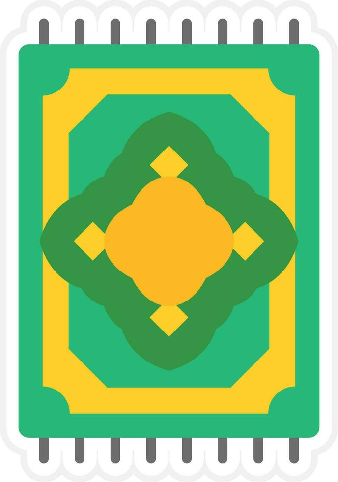 Prayer Mat Vector Icon