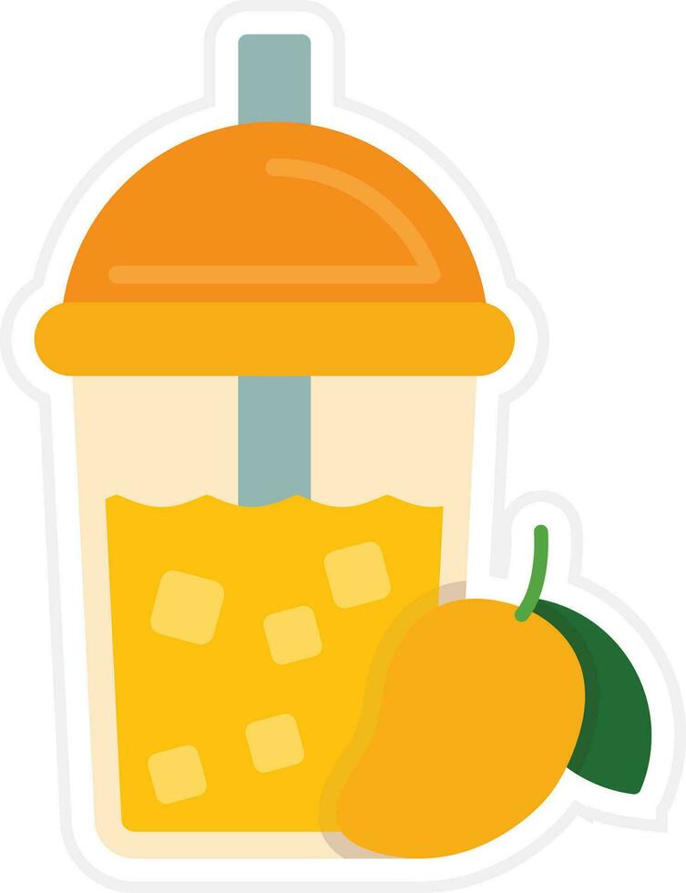 Mango Juice Vector Icon