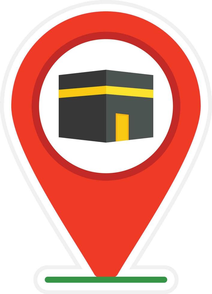 Qibla Direction Vector Icon