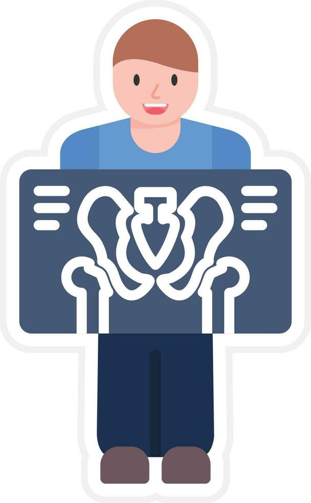 Man X ray Vector Icon