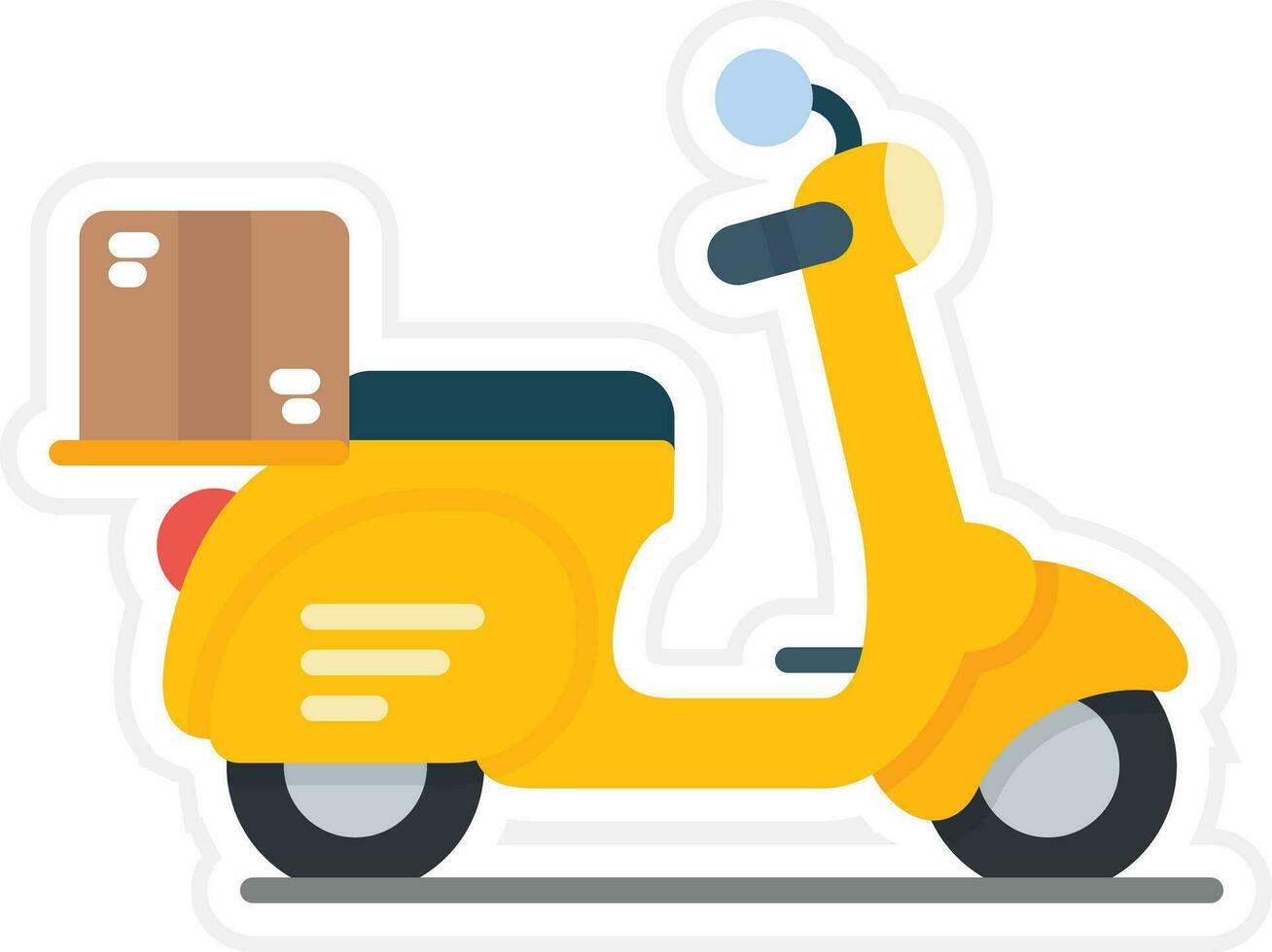 Delivery Bike Vector Icon