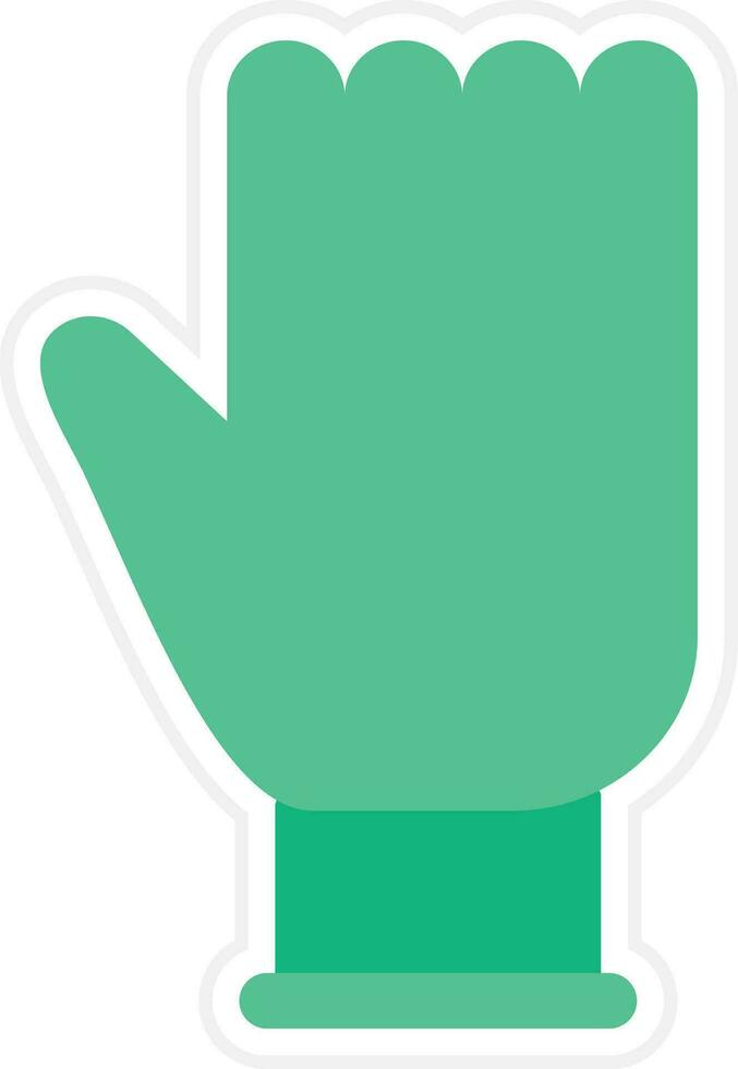 Rubber Gloves Vector Icon