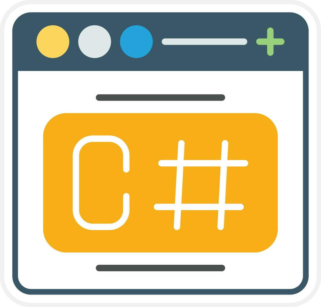 C Sharp Vector Icon