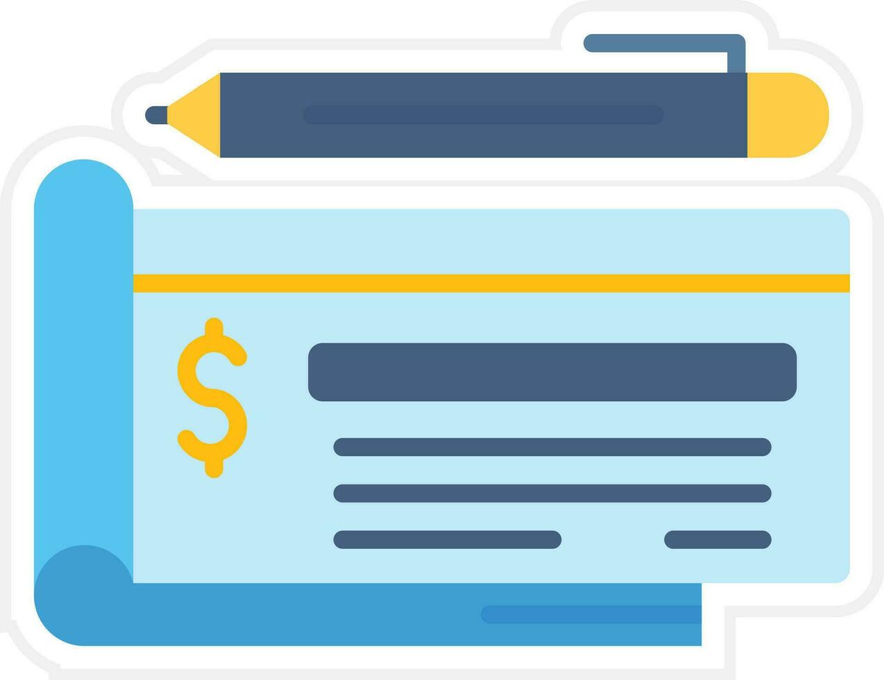 Cheque Vector Icon