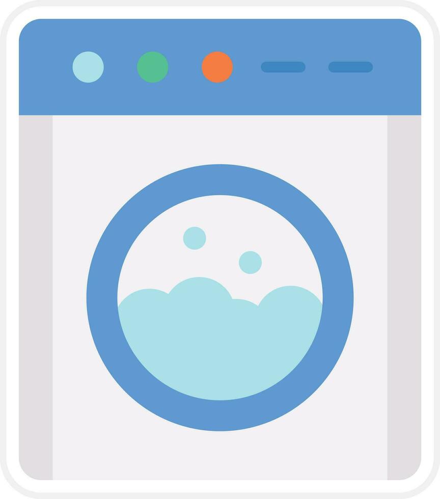 Laundry Machine Vector Icon