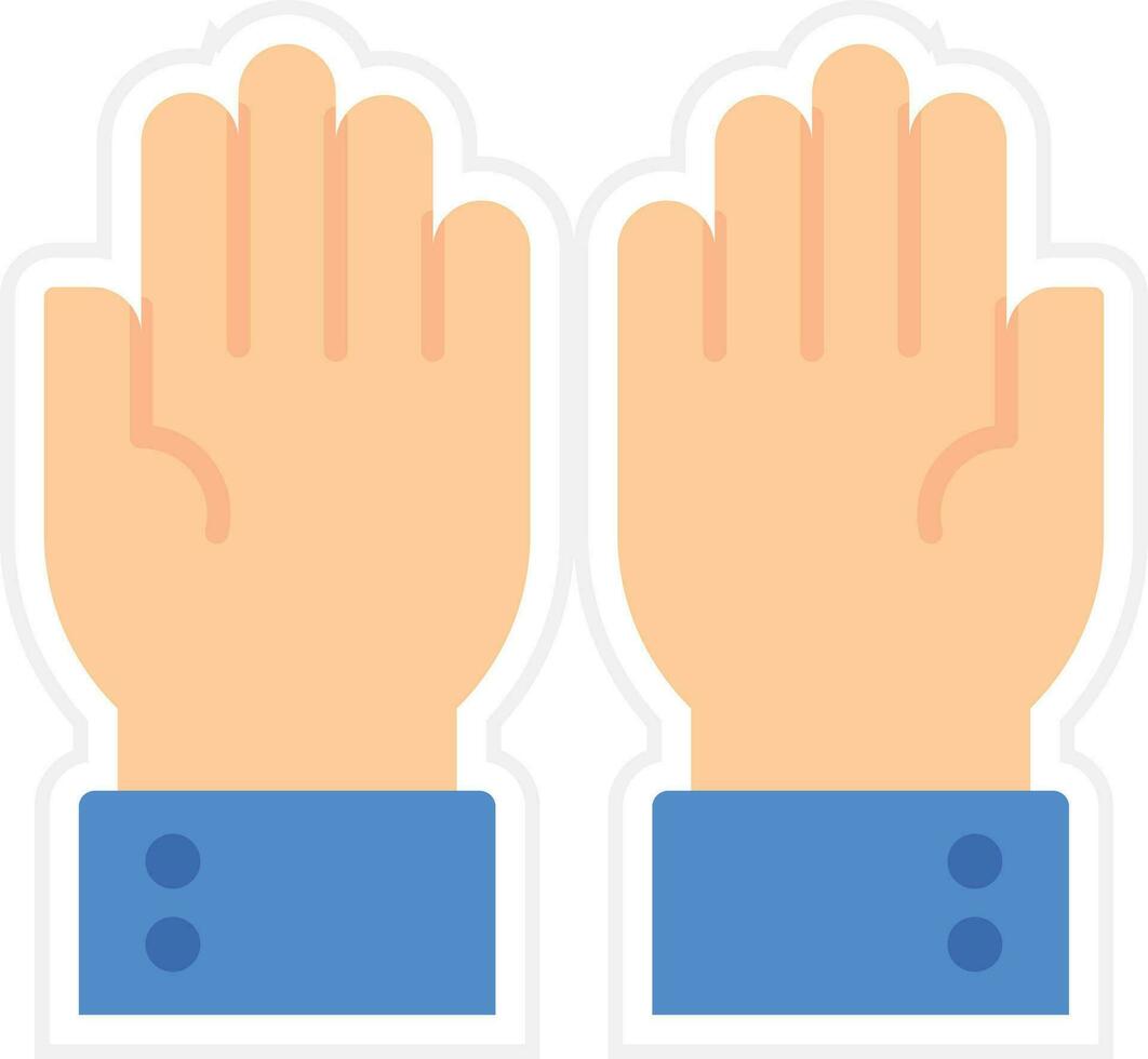 Hands Up Vector Icon