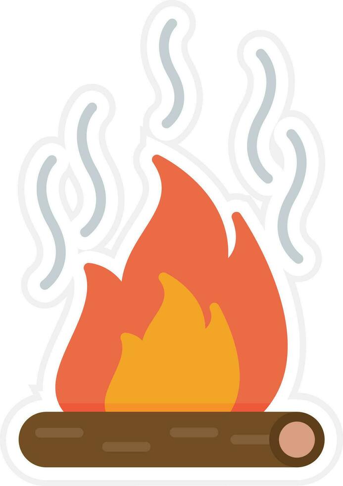 Fire Pollution Vector Icon