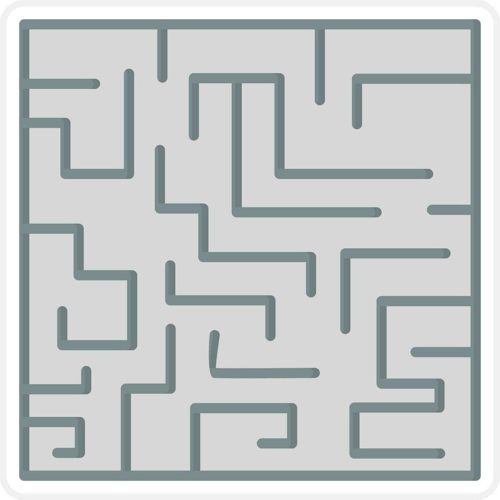 Maze Challenge Vector Icon