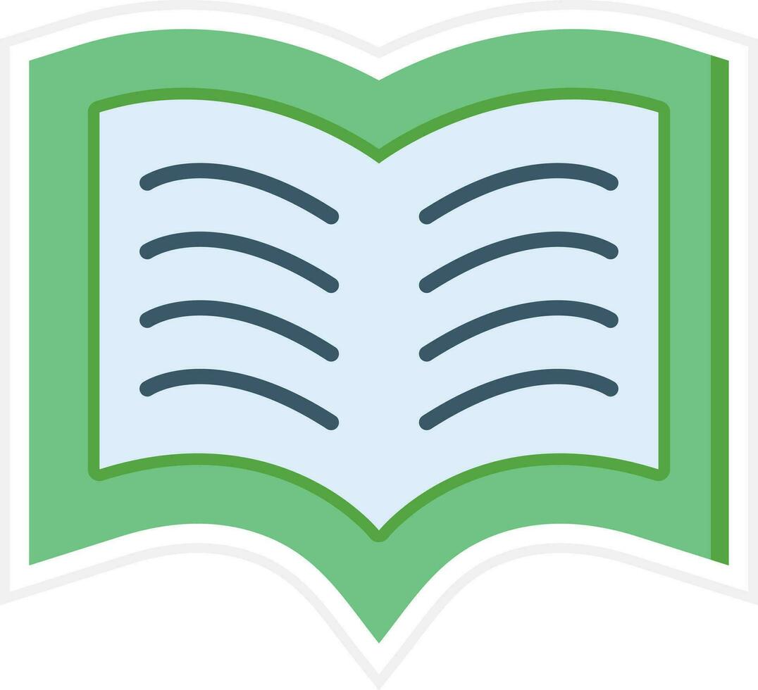 Open Book Vector Icon