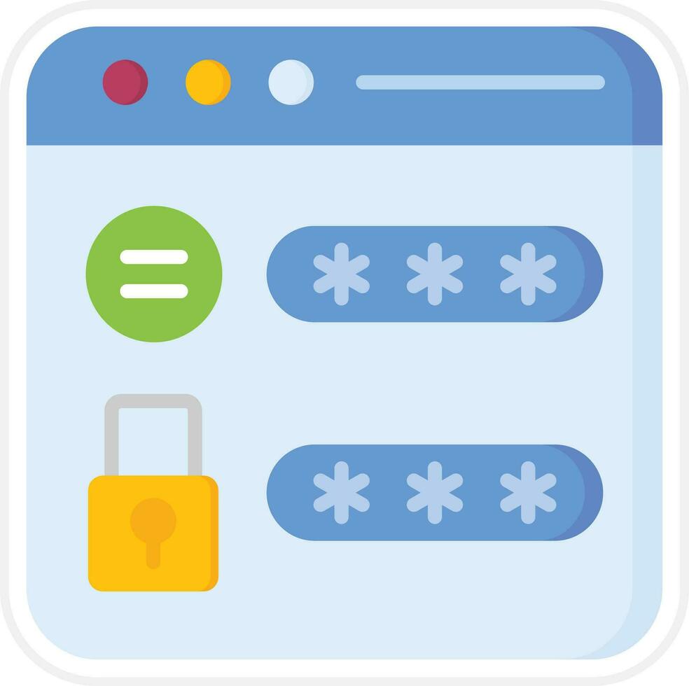 Website Password Vector Icon