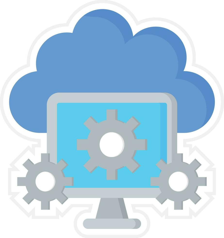 Cloud Computing Vector Icon