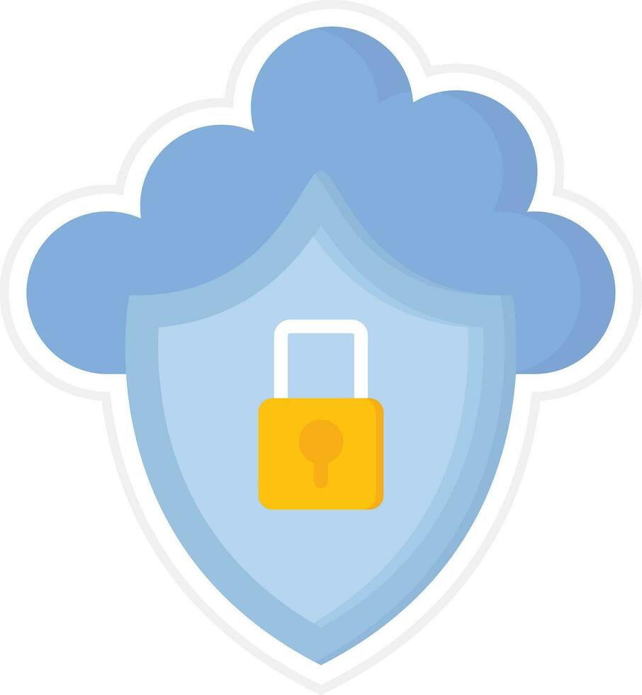 Cloud Security Vector Icon