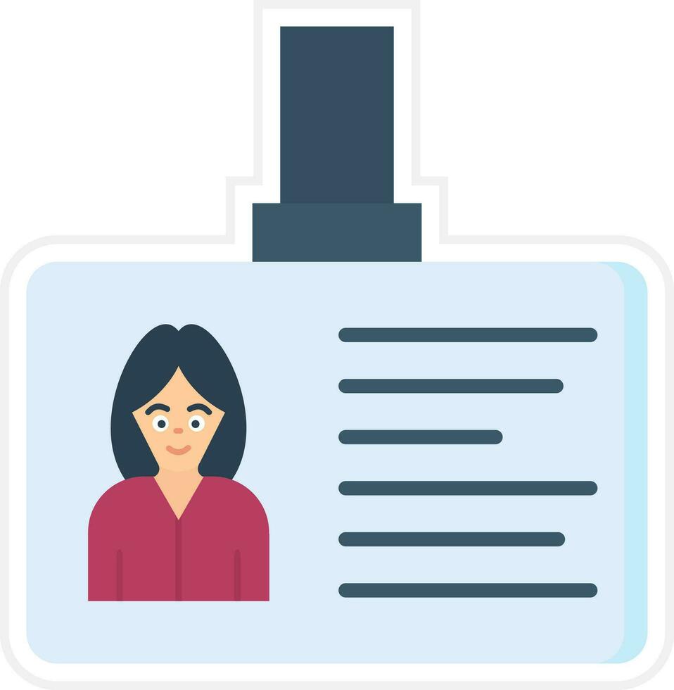 Identification Card Vector Icon