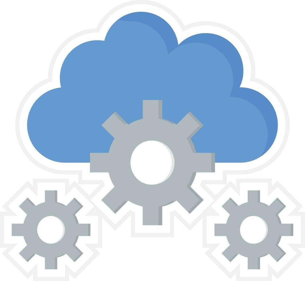 Cloud Setting Vector Icon