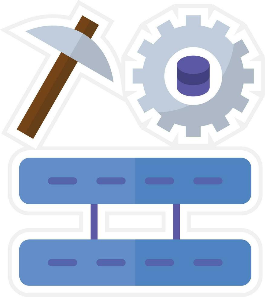 Data Mining Vector Icon