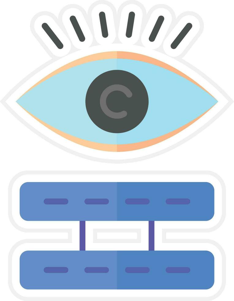 icono de vector de visualización