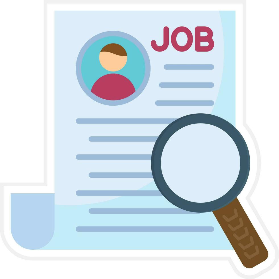 Job search Vector Icon