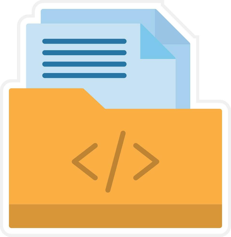 Coding Folder Vector Icon 33185546 Vector Art at Vecteezy