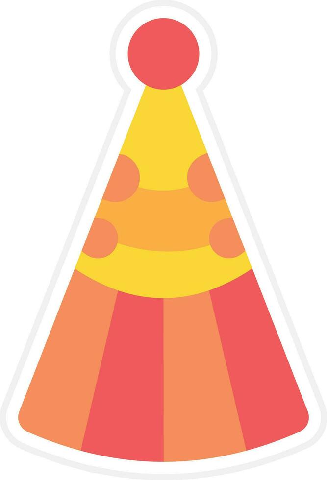 icono de vector de sombrero de fiesta