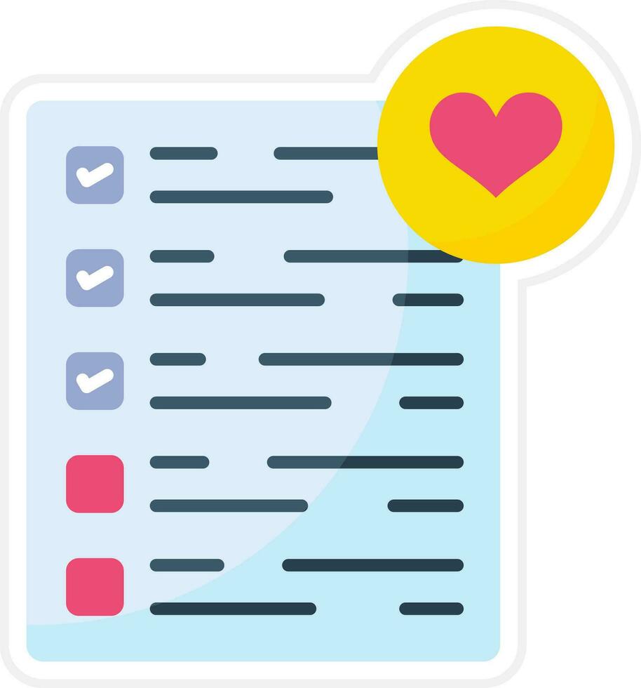 Wishlist Vector Icon