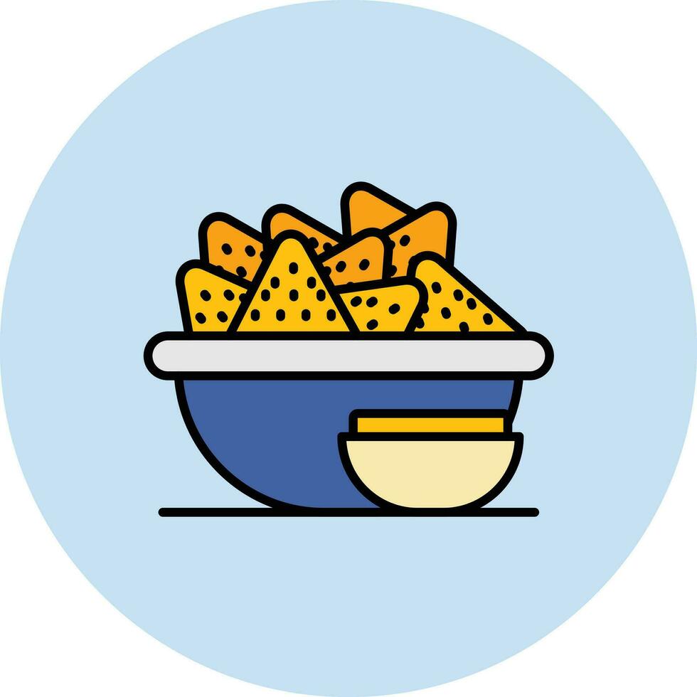 icono de vector de nachos