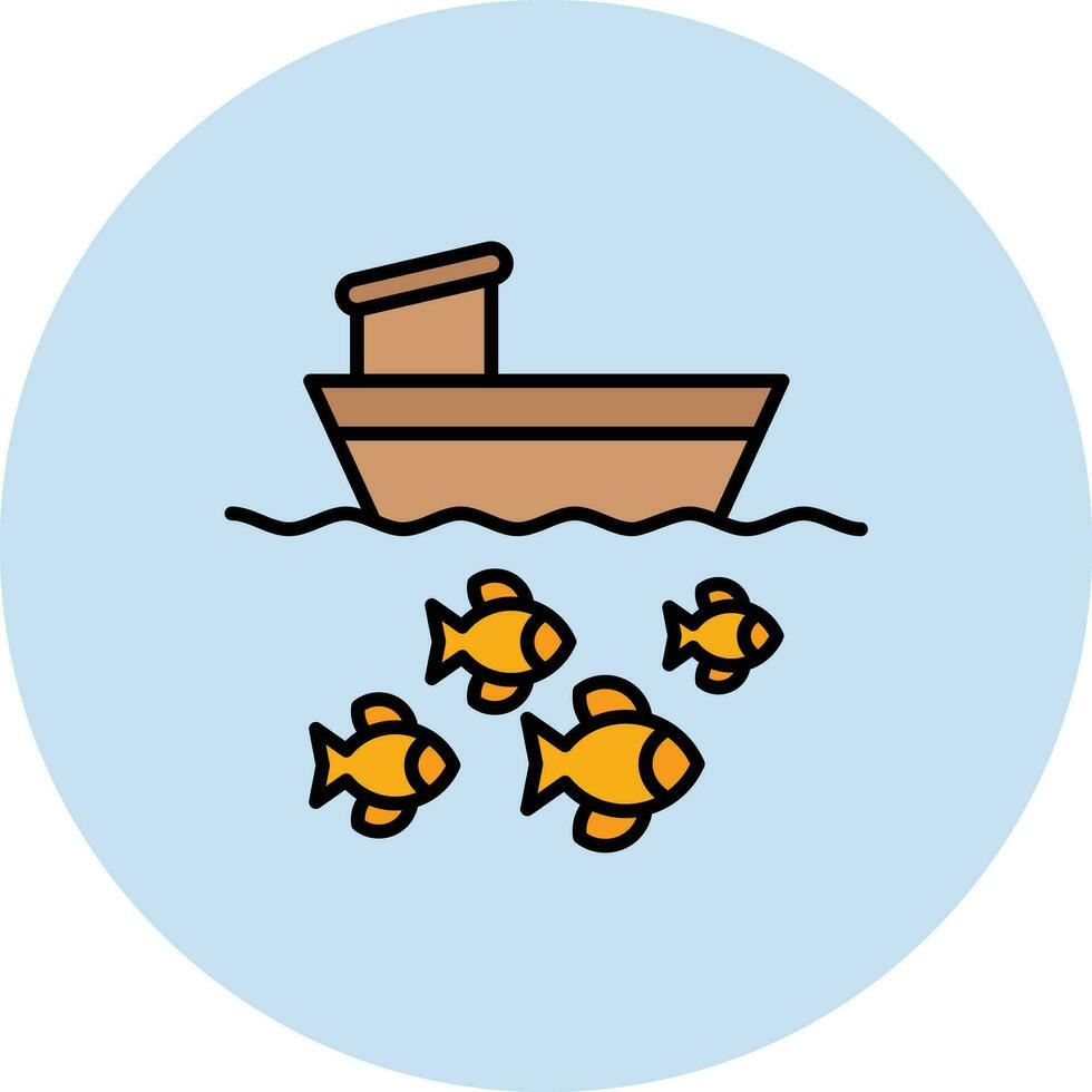 Fishing Boat Vector Icon