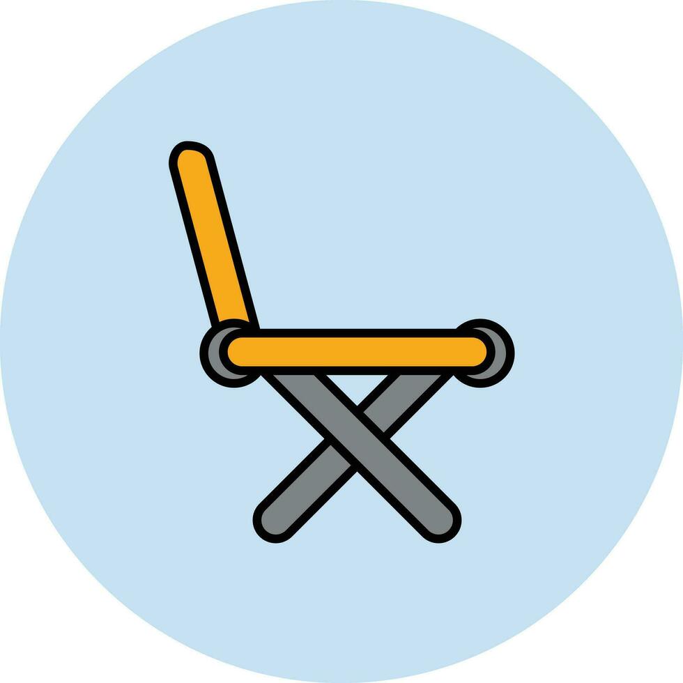 pescar silla vector icono
