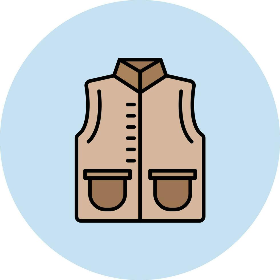 Fishing Vest Vector Icon