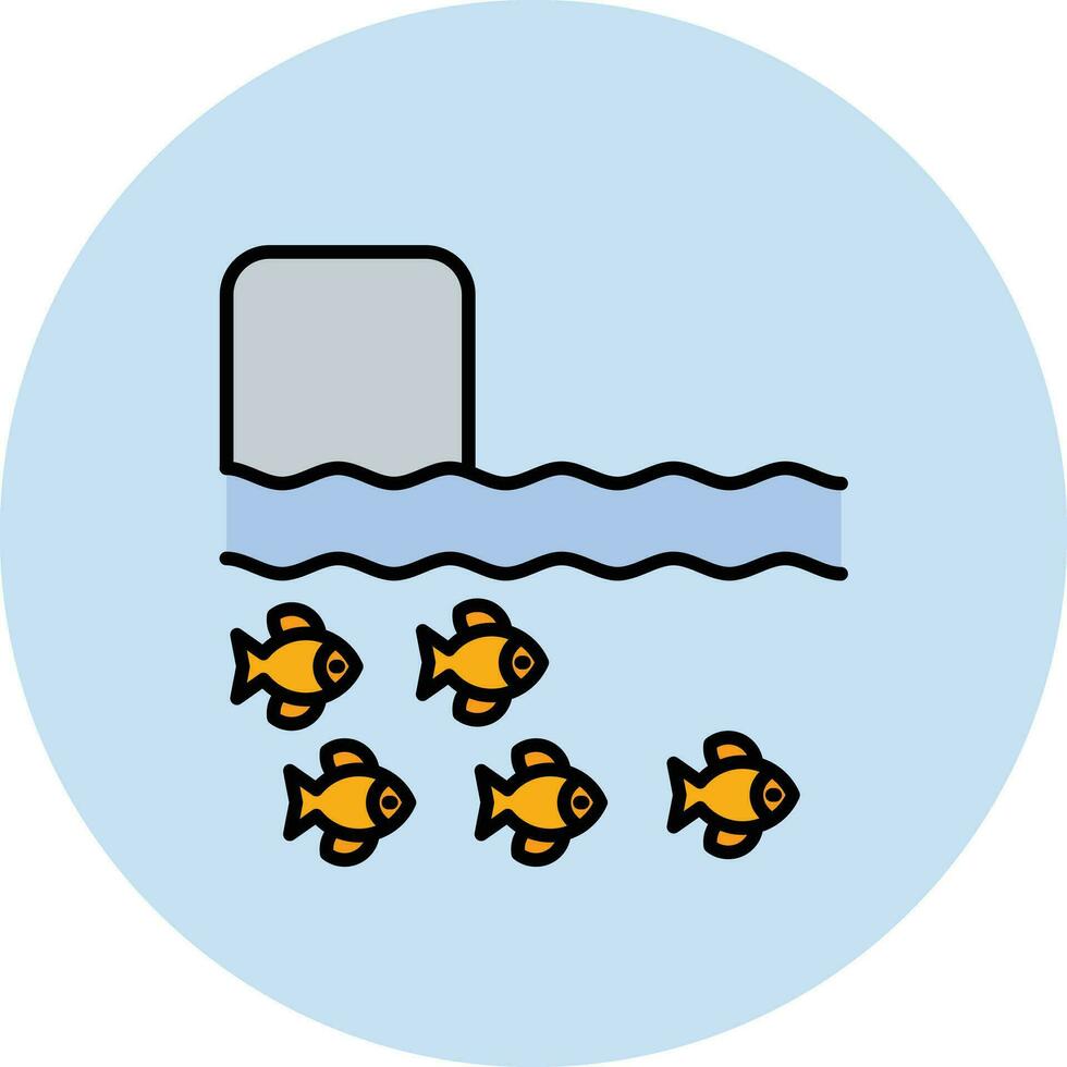 River Fishing Vector Icon