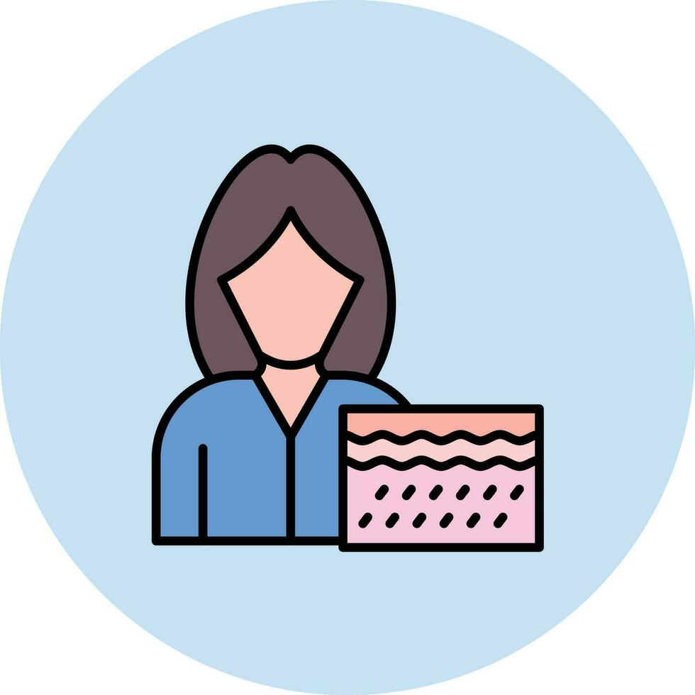 Dermatologist Female Vector Icon