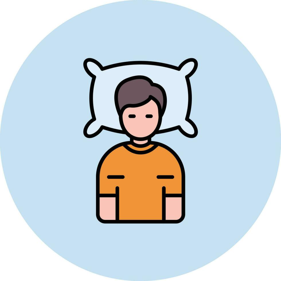 Lying Down Vector Icon