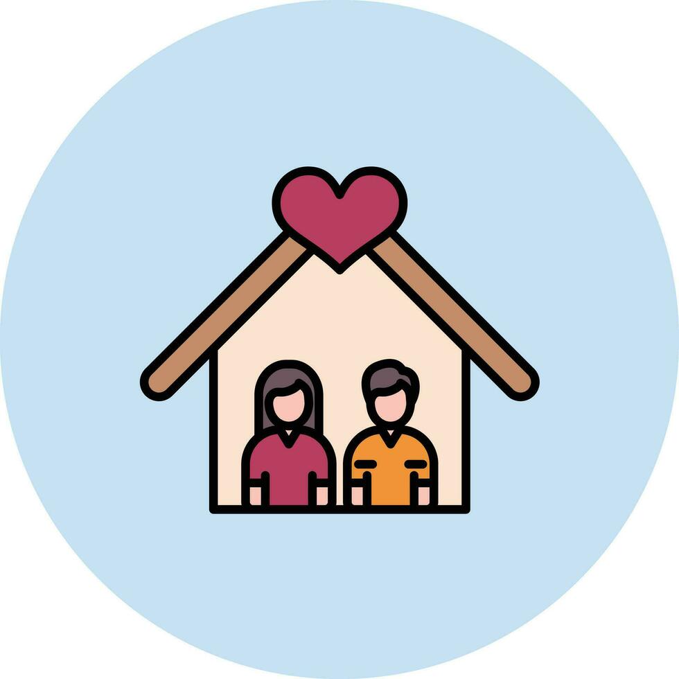 Happy Family Vector Icon