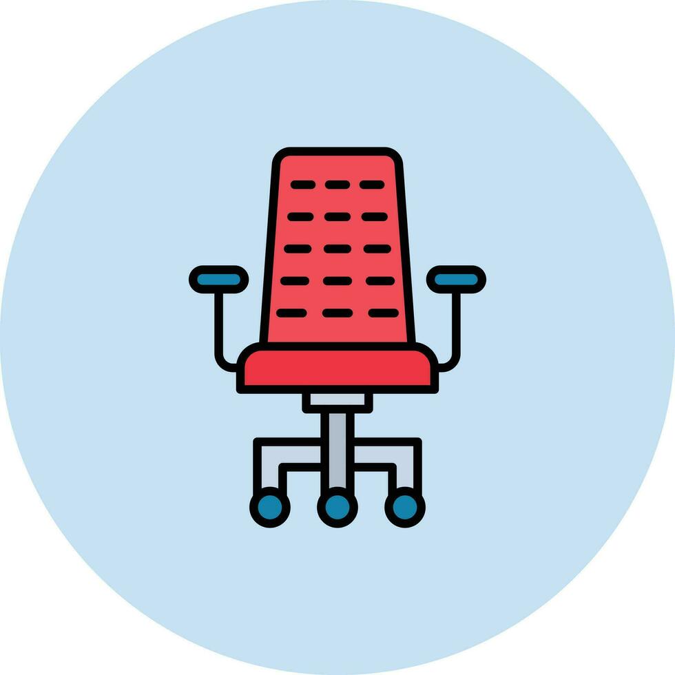 Desk Chair Vector Icon