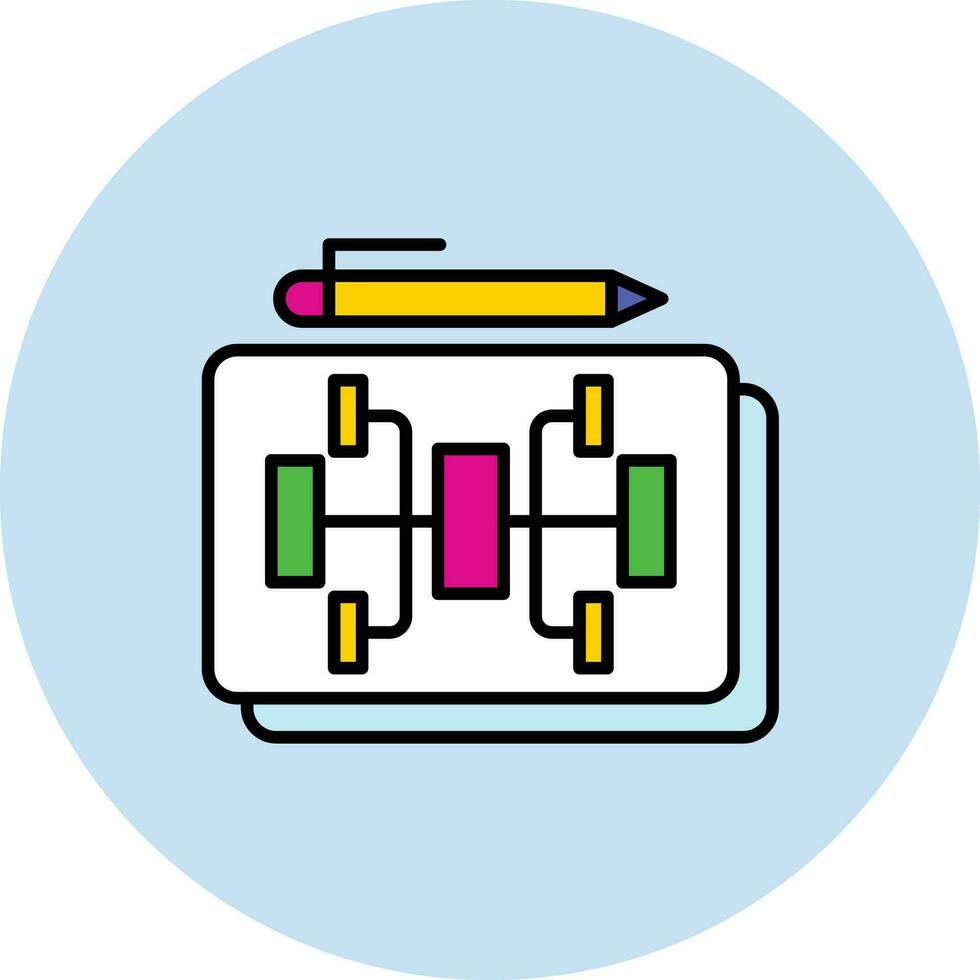 Mind Mapping Vector Icon