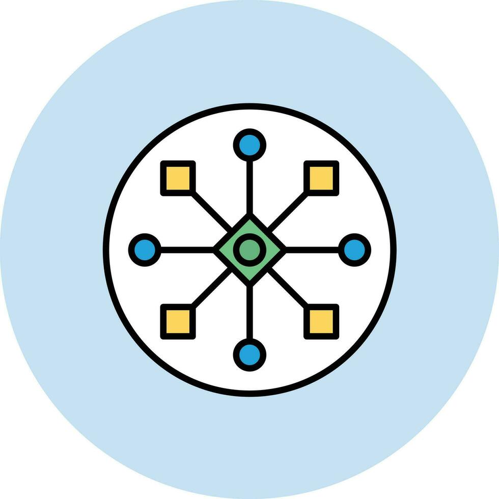 Cross Channel Vector Icon
