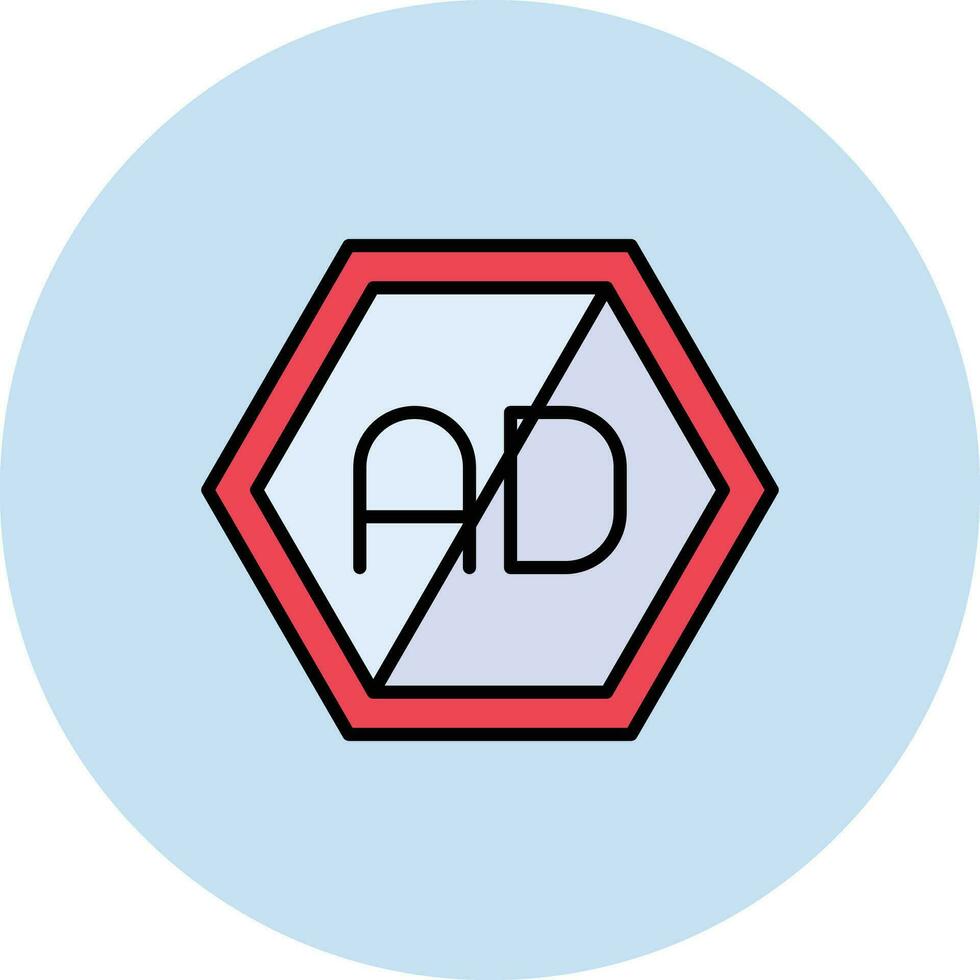 Ad Blocker Vector Icon