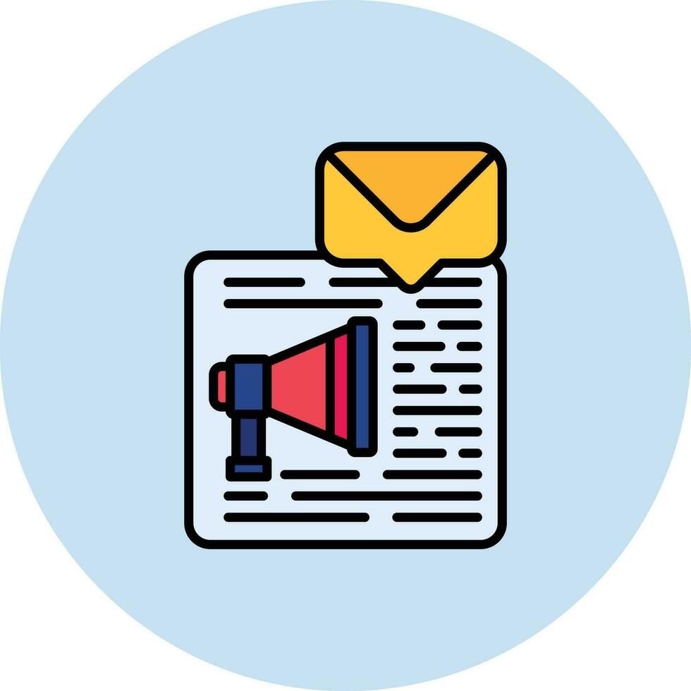 Email Direct Marketing Vector Icon