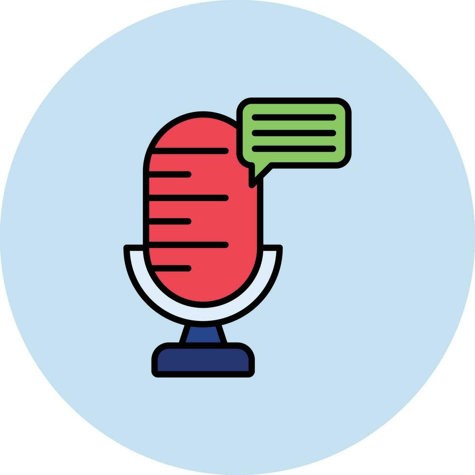 icono de vector de podcast