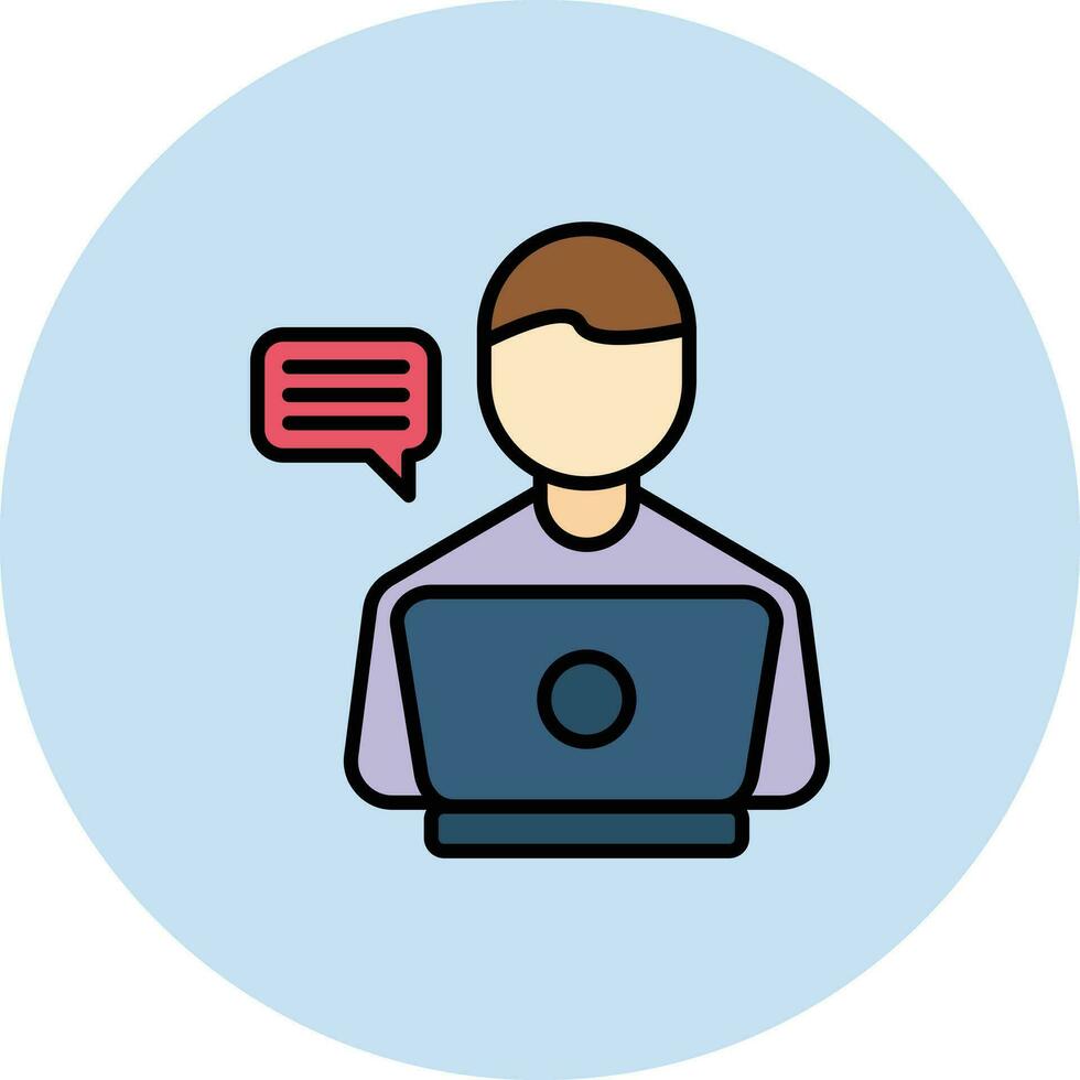 Blogger Vector Icon