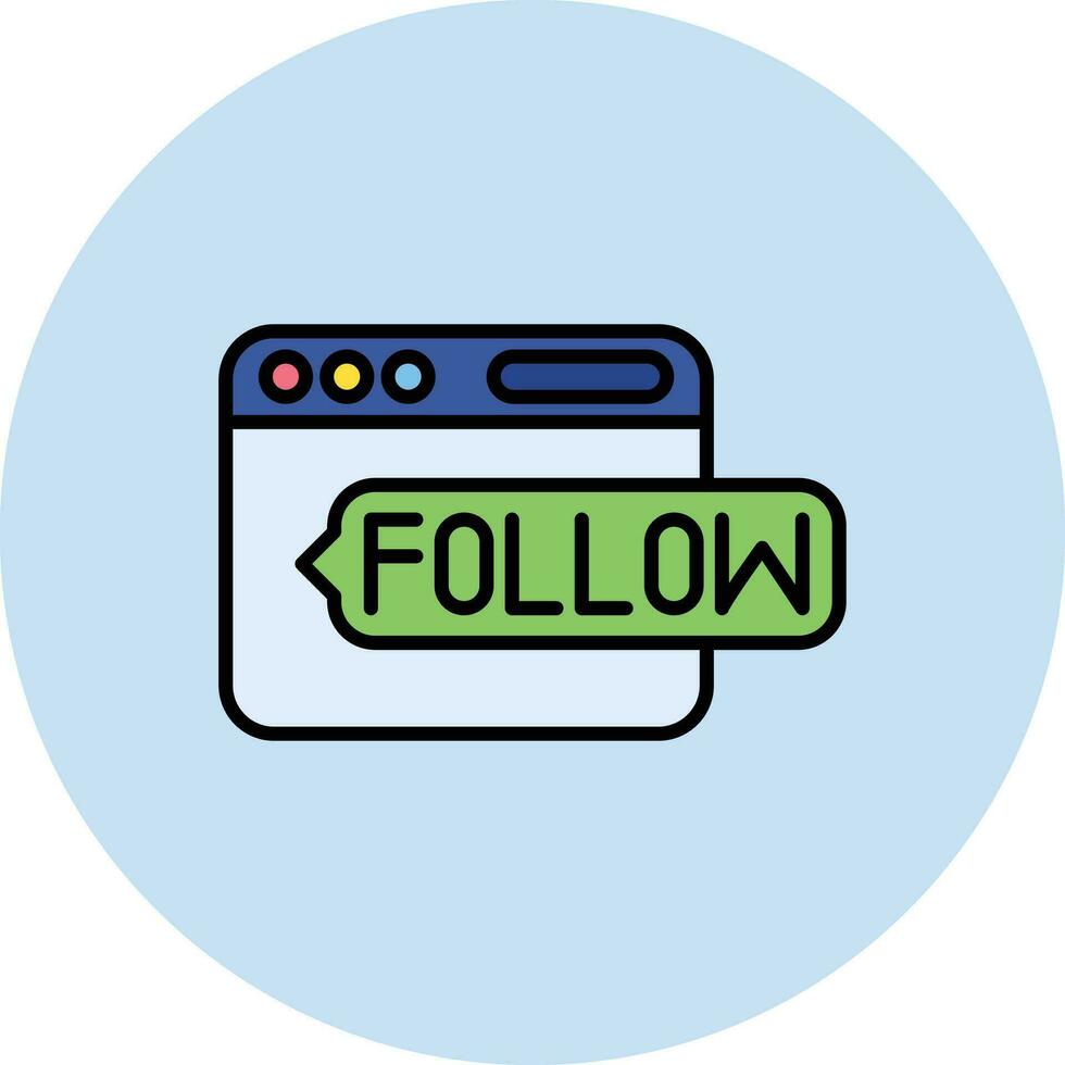 Do Follow Vector Icon