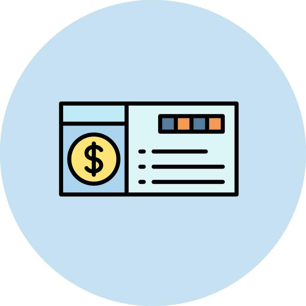 Cheque Vector Icon