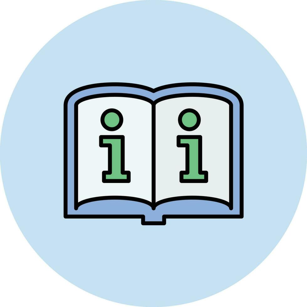 libro información vector icono