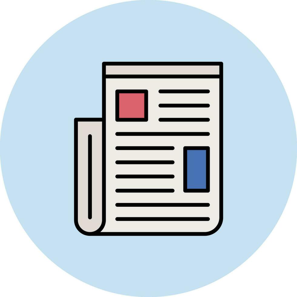 icono de vector de periódico