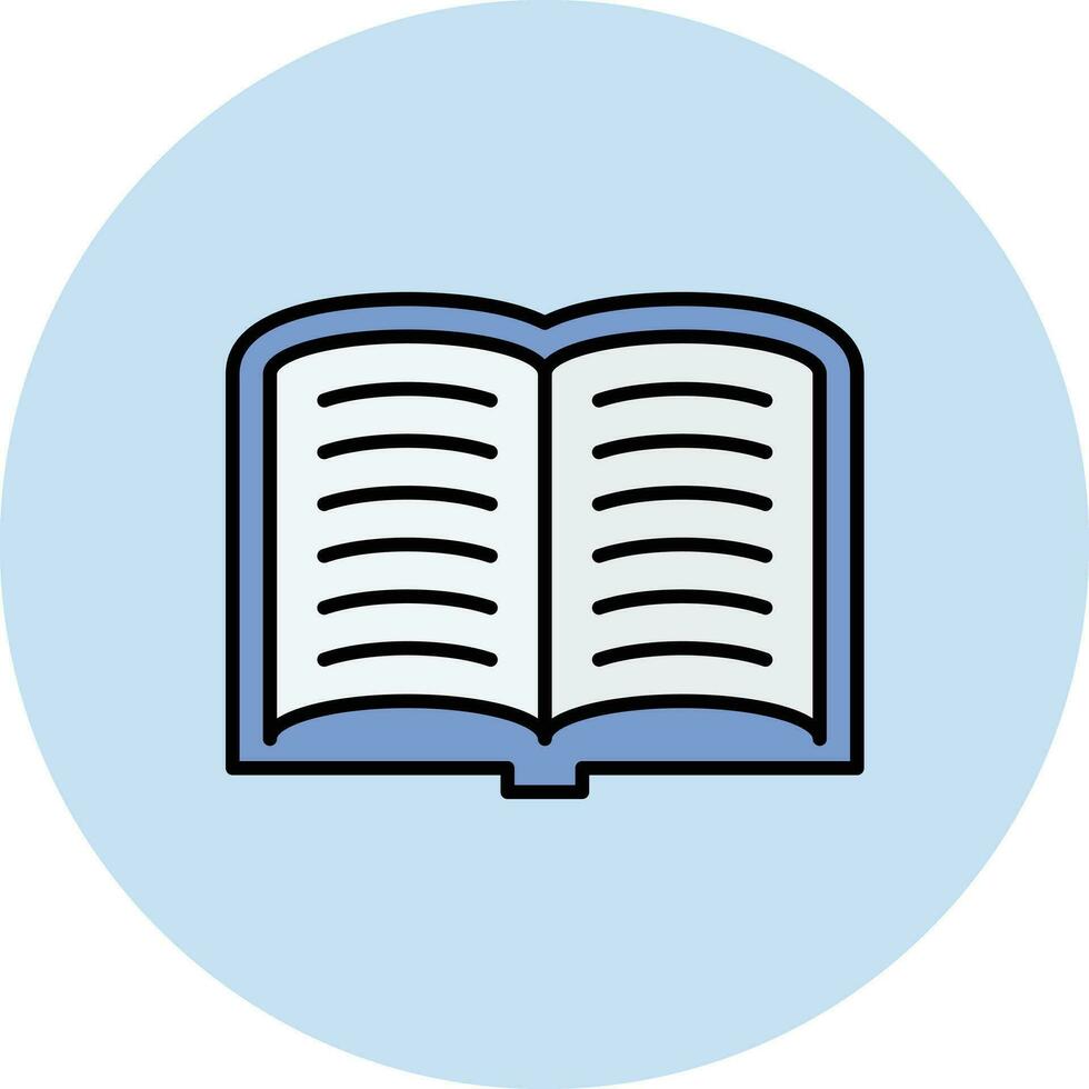 Open Book Vector Icon