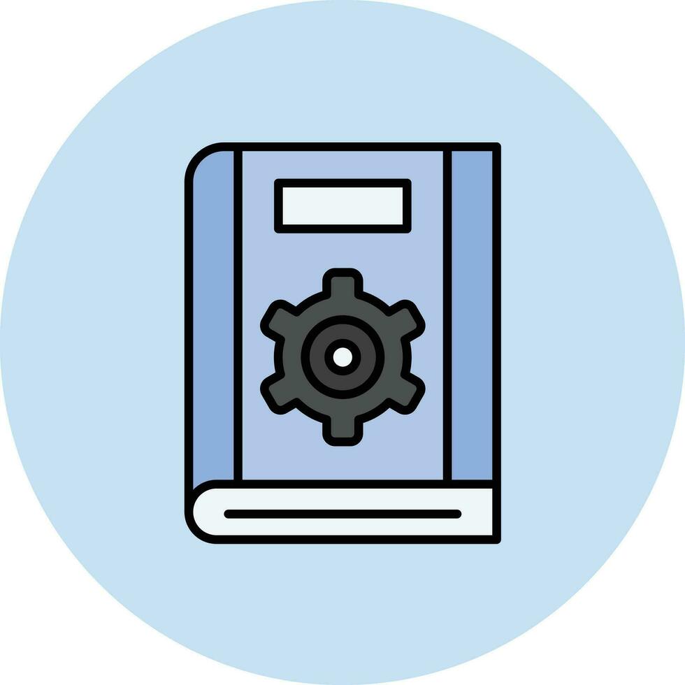Book Settings Vector Icon