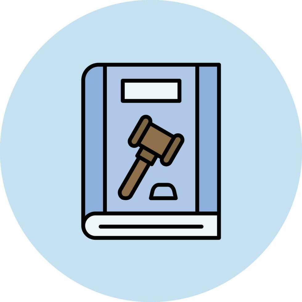 Law Book Vector Icon